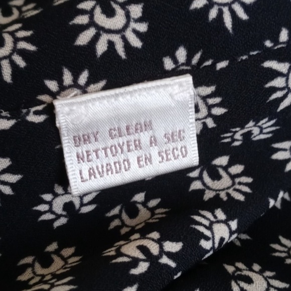 Vintage Jones New York Black & Cream Tunic Dress Elegant Elephant Motif 4 - Picture 7 of 13